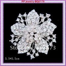 Wholesale price!!(60pcs/lot)Silver plated sparkle crystal rhinestone Alloy brooches!! 2024 - buy cheap