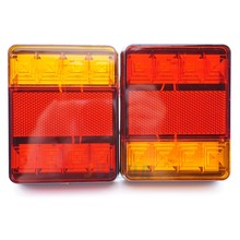 Waterproof 2 pcs Durable Car Truck LED Rear Tail Light Warning Lights Rear Lamp fit for Trailer Caravans UTE Campers ATV Boats 2024 - buy cheap