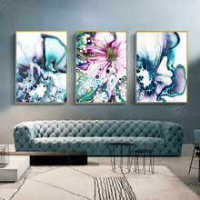 Abstract Canvas Art Watercolor Marble Texture Painting Graffiti Geometric Wall Picture for Home Decoration Posters and Prints 2024 - buy cheap