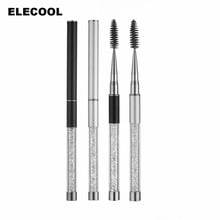 ELECOOL-cepillo de pestañas con mango de diamante de imitación, varitas aplicadoras, Spoolers, herramienta de maquillaje de belleza, 1 ud. 2024 - compra barato