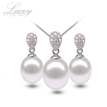 Fine freshwater pearl jewelry set vintage jewelry sets for women,wedding white natural stone jewelry earrings sets wedding gift 2024 - buy cheap