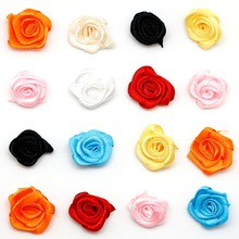 Mini boya de seda con cabeza de rosa, flor Artificial para decoración de boda, guirnalda artesanal, álbum de recortes, caja de regalo, 25 uds./lote de 2cm 2024 - compra barato