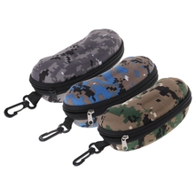 Portable Glasses Box Zipper Camouflage Sunglasses Hard Case Optical Eyewear Box Accessories Dropshipping 2024 - buy cheap