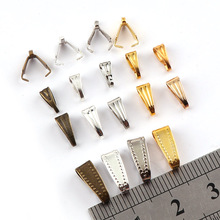 3x7mm Metal Clasps Pinch Clips Bails Charm Melon Seeds Buckle Pendant DIY Necklace Bracelet Connectors Jewelry Findings 2024 - buy cheap