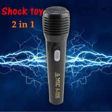 Microphone Light 2in 1Electric Shock Toys Joke Goods Novelty Electric Prank Toy Funny Gifts Trick goods Free Shipping 2024 - buy cheap