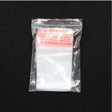 500pcs 4*6cm/5*7cm/6*8cm Clear Zip Lock Plastic Packaging Bags Red Grip Self Seal Resealable Zipper Bag Mini Jewelry Bead Pouch 2024 - buy cheap
