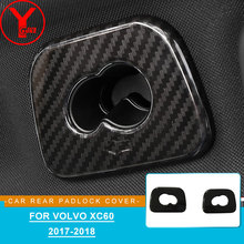 ABS carbon fiber car rear padlock Button cover For volvo xc60 2017 2018 accessories interior parts For volvo xc60 2019 YCSUNZ 2024 - buy cheap