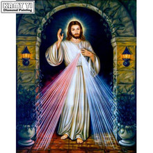 Needlework diy pintura diamante ponto cruz "jesus" pintura diamante bordado quadrado/redondo diamante mosaico imagens decoração 2024 - compre barato