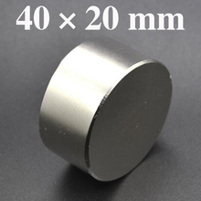 HYSAMTA  1PC hot magnet 40x20 mm N52 Round strong magnets powerful Neodymium magnet 40x20mm Magnetic metal 40*20mm 2024 - buy cheap