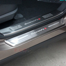 High quality stainless steel internal and external Scuff Plate/Door Sill For 2013-2017 Hyundai Santa Fe ix45 2024 - buy cheap