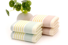 Drop Shipping 2pcs/set Striped Soft Face Towel Cotton Hair Hand Bathroom Towels badlaken toalla Toallas Mano Gift 2024 - buy cheap