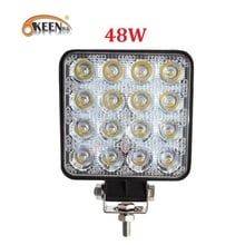 OKEEN New Car 4inch LED Work Light Bar 12V Spot 48W 18W 27W LED Work Light 4WD Truck Tractor Boat Trailer 4x4 SUV DRL Fog Lamp 2024 - buy cheap