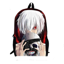 Cartoon Kaneki Ken School Bags Anime Cosplay Tokyo Ghoul Unisex Shoulders Bag Travel Backpack 2024 - buy cheap