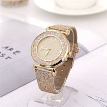 Модные женские Аналоговые кварцевые наручные часы с кристаллами и пряжкой из сплава ПУ, подарок 2024 - купить недорого