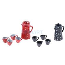 1/12 Scale Chinese Porcelain Coffee Tea Set Dollhouse Miniature Tableware Cookware Furniture Decoration Accessory 2024 - buy cheap