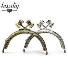 KISSDIY 10pcs 8.5cm 3" Antique Bronze silver Metal Purse Frame coin kiss clasp handle DIY Bag hardware Accessorie Craft Tailor 2024 - buy cheap