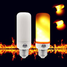 LED Flame Fire Effect Light Bulbs E27 E26 E14 5W 2835SMD 3 Modes+Gravity Sensor Flickering Emulation Lights Decor Lamp 85-265V 2024 - buy cheap