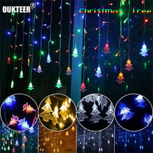 New Years 4.5M 96Leds Curtain Christmas Tree Icicle Led String Lights Garlands Fairy Lights Home Wedding Party Decoration 2024 - buy cheap