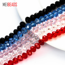 MEIBEADS Crystal Glass Multifaceted Round Shape Colorful Glass Beads Accessories Fit Bracelet DIY Jewelry Making EY5194 2024 - buy cheap