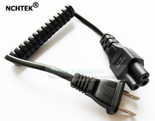 NCHTEK-Cable de CA para portátil NEMA 1-15P macho a IEC 320 C5 hembra, Cable retráctil de resorte de alimentación portátil, Envío Gratis por DHL, 50 Uds. 2024 - compra barato