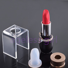 10/30/50sets Silicone Lipstick Mold Aluminum Ring Acrylic Mould Holder DIY Mould Crafts Tool Kit Stand Lip Balm 12.1mm Tube 2024 - buy cheap