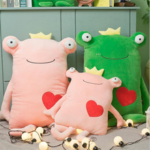 New Large Size Cute Crown Heart Frog Plush Toy Lovely Stuffed Animal Doll Cartoon Pillow Cushion Birthday Valentines Gifts 110cm 2024 - buy cheap