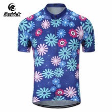 Sedrick Cheap Men's Florals Summer Short Sleeve Cycling Jerseys Breathable MTB Bike Team Road Bicycle Tops Qucik Dry T-Shirts 2024 - buy cheap