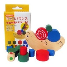 Wooden balancing blocks toys baby educational toys sea otter model 2024 - buy cheap
