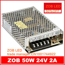 50W 24V 2A LED Switching Power Supply,For LED Strip light,85-265AC input, power suply 24V Output in stocks--2PCS/LOT 2024 - buy cheap