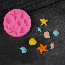 Sea Conch Silicone Mold Fondant Shell Starfish Shape Chocolate Mould Candy Cake Molds Gum Paste Baking Molds DIY 2024 - buy cheap