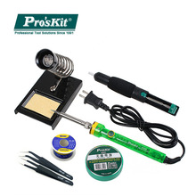Pro'skit SI-131G 60W Adjustable Temperature Electric Soldering Iron Kit Suction Tin Device Solder Paste Tin Wire Welding 2024 - buy cheap