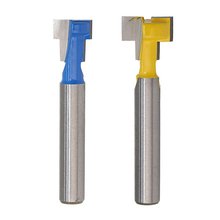 Hot Sale 1/4 inch Shank T-Slot Cutter Router Bit Steel Handle 3/8 inch & 1/2 inch Length Woodworking Cutters For Power Tools 2024 - buy cheap