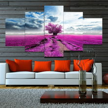 Spray Wall Painting Modular Pictures 5 Panels Plants Tree pretty Canvas Decoration Poster Home Living For Room Unframed 2024 - buy cheap