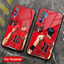 Slam dunk anime soft silicone tempered glass phone case shell for Huawei Honor V Mate P 9 10 20 30 Lite Pro Plus Nova 2 3 4 5 2024 - buy cheap