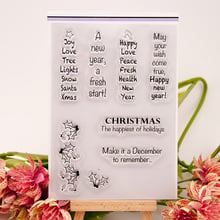 Christmas blessing Transparent Clear Silicone Stamp/Seal for DIY scrapbooking/photo album Decorative clear stamp sheets A284 2024 - buy cheap