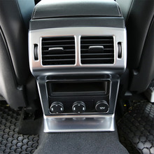 Embellecedor de marco para aire acondicionado del asiento trasero de coche, embellecedor de salida de aire acondicionado de cromo ABS para Jaguar f-pace F Pace X761 2016-2018, accesorios 2024 - compra barato