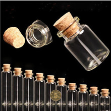100pcs New Arrival Small Cute Cork Stopper Glass Bottle Vials Jars Containers Wedding Small Wishing Bottle Glass with Cork S020B 2024 - buy cheap