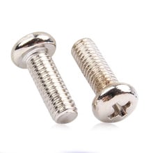 30Pcs M1.6 Nickel plating Cross Round Pan head screws Circular machine phillips screw bolt Length 3mm-12mm 2024 - buy cheap