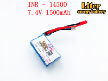 Batería de energía de 18650 V, 7,2 P, 14500, 14500, paquete de batería 2S1P, 7,4 V, 1500mAh con pcb 2024 - compra barato