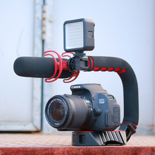 Ulanzi U-Grip Pro Triple Zapata de montaje estabilizador de vídeo mango de cámara de Video equipo de plataforma para Nikon Canon iPhone X 8 7 2024 - compra barato