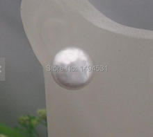 Wholesale Pearl Jewelry, Coin Shape White Natural Freshwater Pearl Stud Earrings Bridesmaid Gifts Sterling Silvers Stud Jewelry 2024 - buy cheap