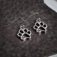 Fashion Dog paw Drop Earrings for women Hollow Simple Jewelry Love Animal Dangle Hanging Earrings female cute accessories 2024 - buy cheap