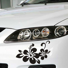 2 x Newest Design Car Styling Plant Flowers Decal Decoration Accessories for Tesla Volkswagen Renault Opel Lada 2024 - buy cheap