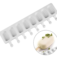 4/8 Cavity Ice Cream Mold Makers Silicone Thick material DIY Molds Ice Cube Moulds Dessert Molds Tray With Popsicle 2024 - buy cheap