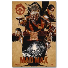 Quente filme clássico mad max fúria estrada-arte de seda poster adesivo de parede decoração presente 2024 - compre barato