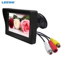 LEEWA 4.3inch Digital Display Windshield LCD Car Monitor For Reversing Backup Camera DVD VCR #CA4590 2024 - buy cheap