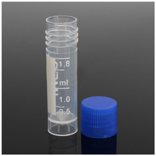 Hot sale 50Pcs 1.8ml Plastic Graduated 0.063oz Cryovial Test Tube Sample Pipe With Seal Cap 2024 - buy cheap