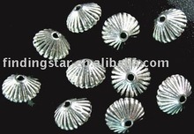 FREE SHIPPING 300pcs Tibetan silver conrrugated bicone spacers A620 2024 - buy cheap