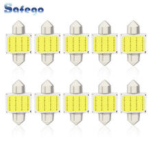 Safego 10x C5W Festoon LED Bulbs 31mm 36mm 39mm 42mm COB 12 Chips LED Car Light Lamp Auto LED Interior Dome Lights 12V White 2024 - buy cheap
