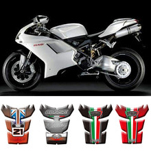 Motorcycle 3D Fuel Tank Pad Protective Stickers Decals For Ducati 848 1098 1198 Tank Pad Protective Stickers 2024 - buy cheap